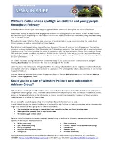 News in Brief from Wiltshire Police